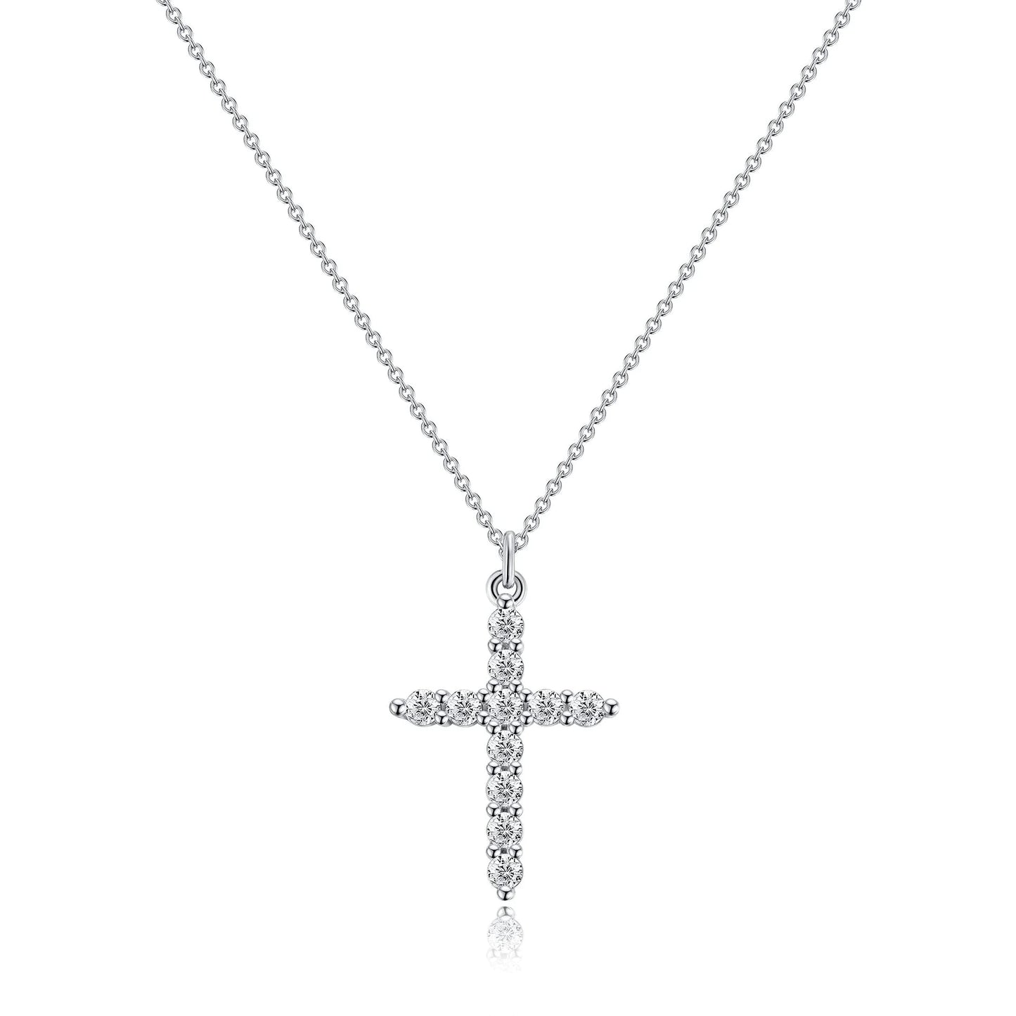 Rotable Cross Crown Necklace