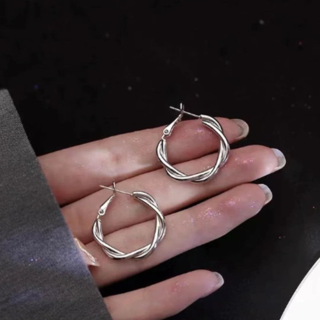 Earrings Sophisticated Turn Hoop