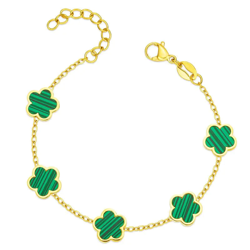 Elegant Floral Charm Bracelets
