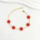 Elegant Floral Charm Bracelets