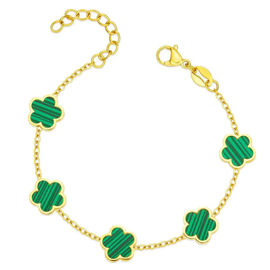 Elegant Floral Charm Bracelets