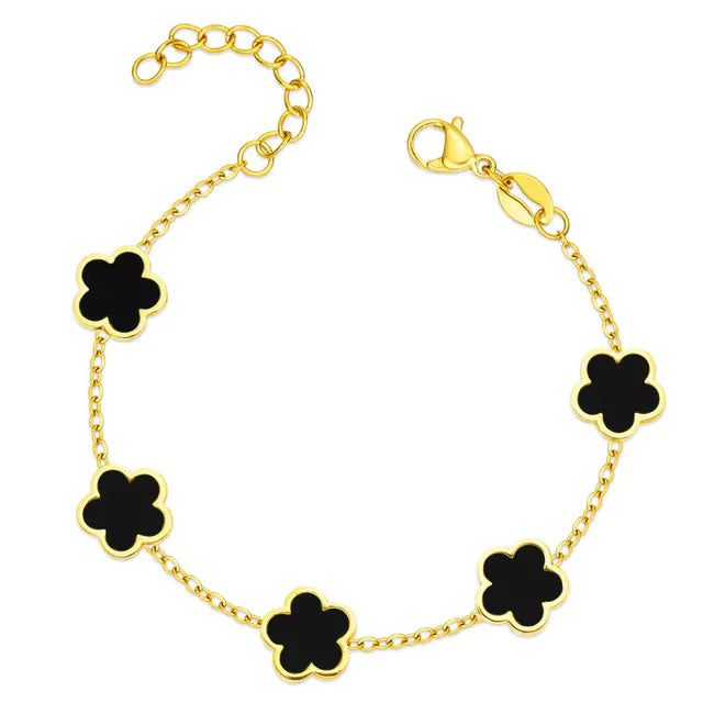 Elegant Floral Charm Bracelets