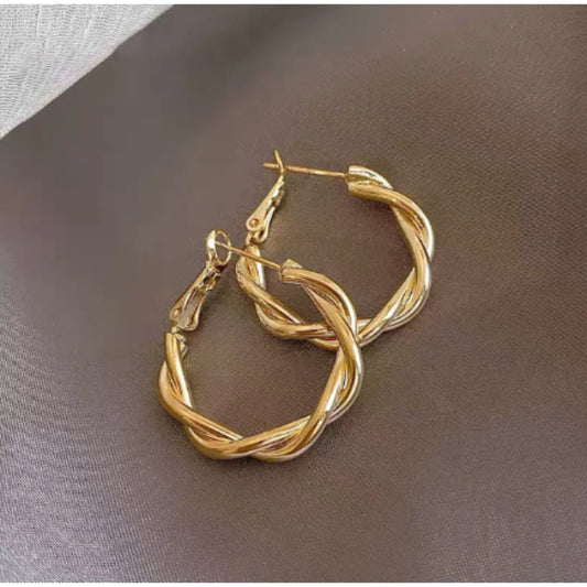 Earrings Sophisticated Turn Hoop