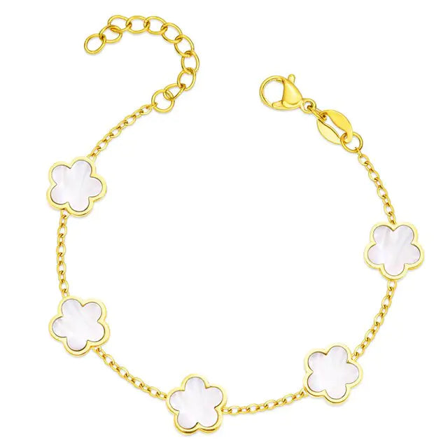 Elegant Floral Charm Bracelets
